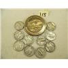Image 2 : Lot of Alaska medallion and 10 Mercury dimes (2)