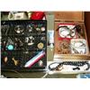 Image 10 : Large lot of jewelry, watches, bead necklaces, jewelry boxes, hematite necklace, earrings, lighters,