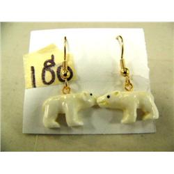 CHOICE on 4 ivory earrings: polar bear (2)