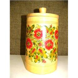 CHOICE on 3 wood Russian vases (3)