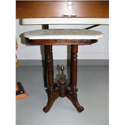 Drop front mahogany finish desk (4)