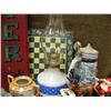 Image 3 : Lot of: kerosene lamp, beer stein, old Christmas collectable, and misc. dishes (235)