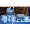 Image 1 : Lot of approx. 44 Mikasa Ultra Stone Country blue dishware (235)