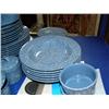 Image 4 : Lot of approx. 44 Mikasa Ultra Stone Country blue dishware (235)