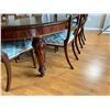 Image 2 : Vintage Wooden Dining Table with Crank & 8 Chairs