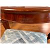 Image 8 : Vintage Wooden Dining Table with Crank & 8 Chairs