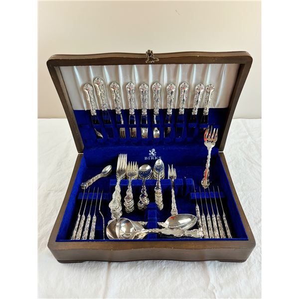 Birks "Regency Plate" Cutlery & Wooden Box