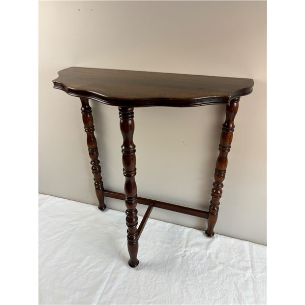 Half Moon Wooden Table