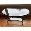 Image 1 : Iron Table With Glass Shelf & Top