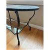 Image 2 : Iron Table With Glass Shelf & Top