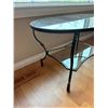 Image 3 : Iron Table With Glass Shelf & Top