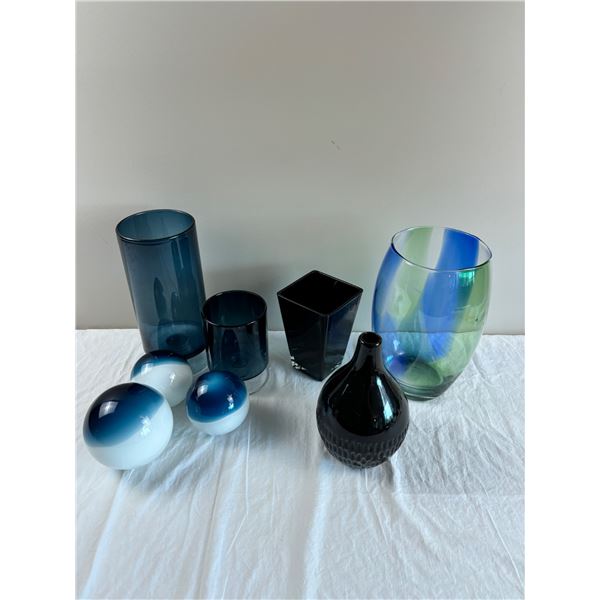 Assorted Coloured Glass Home Decor