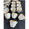 Image 2 : Spode Bone China Set.  Pattern "Golden Bracelet"