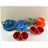 Image 1 : Assortment of Fiesta-ware and Coloured Dishes