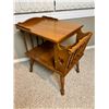 Image 1 : Wooden Table with Magazine Rack