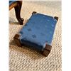 Image 2 : Vintage Upholstered Armchair & Footstool