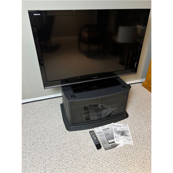 Toshiba 46" Tv with Panasonic Players and Stand