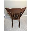 Image 3 : Wooden Rocking Chair with Leather Seat