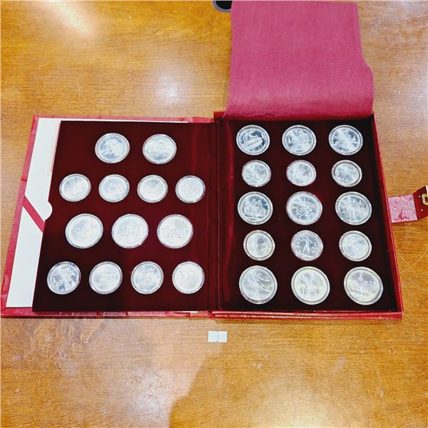 1980 USSR Moscow Olympic 13th Olympiad Set 28 Coins 90% Silver 20.805 Troy Ounces