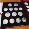 Image 3 : 1980 USSR Moscow Olympic 13th Olympiad Set 28 Coins 90% Silver 20.805 Troy Ounces