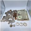 Image 1 : Assorted American Currency 8.5g 90% Silver, 34.3g 40% Silver