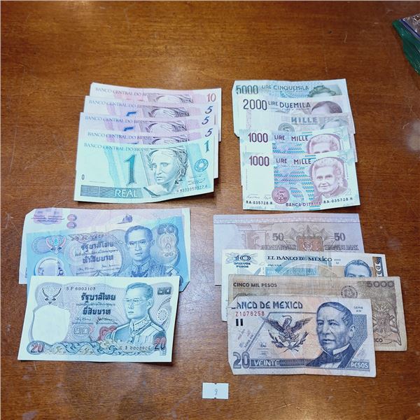 Assorted Foreign Banknotes