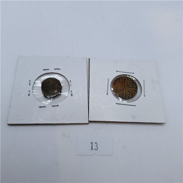 Set of Two Hammered Coins