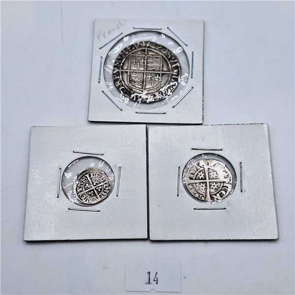 Set of Three Medieval Hammered Coins