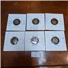 Image 1 : Set of Six 1, 1/1/2, 2 Pence Antique Coins from Great Britain