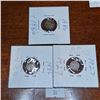 Image 2 : Set of Six 1, 1/1/2, 2 Pence Antique Coins from Great Britain