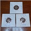 Image 4 : Set of Six 1, 1/1/2, 2 Pence Antique Coins from Great Britain