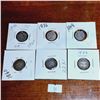 Image 1 : Set of Six Antique Four Pence Coins from Great Britain