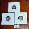 Image 2 : Set of Six 3 Pence Antique Coins from Great Britain and Australia