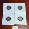 Image 2 : Set of Eight Antique 3 Pence Coins from Great Britain
