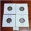 Image 4 : Set of Eight Antique 3 Pence Coins from Great Britain