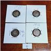 Image 5 : Set of Eight Antique 3 Pence Coins from Great Britain