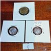 Image 3 : Set of Six Antique 3 Pence Coins from Great Britain