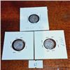 Image 4 : Set of Six Antique 3 Pence Coins from Great Britain