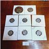 Image 1 : Set of Eight Antique 3 Pence Coins from Great Britain