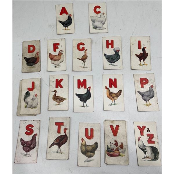Imperial Tobacco Company Poultry Alphabet Card Set