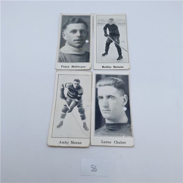 1923/24 Paulin's Candy Hockey Cards Set of 4