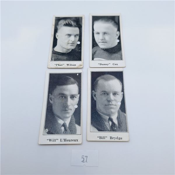 1923/24 Paulin's Candy Hockey Cards Set of 4