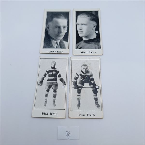 1923/24 Paulin's Candy Hockey Cards Set of 4