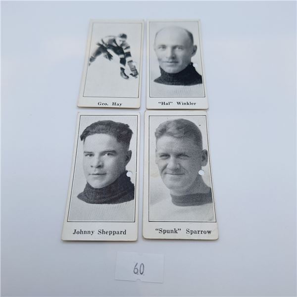 1923/24 Paulin's Candy Hockey Cards Set of 4
