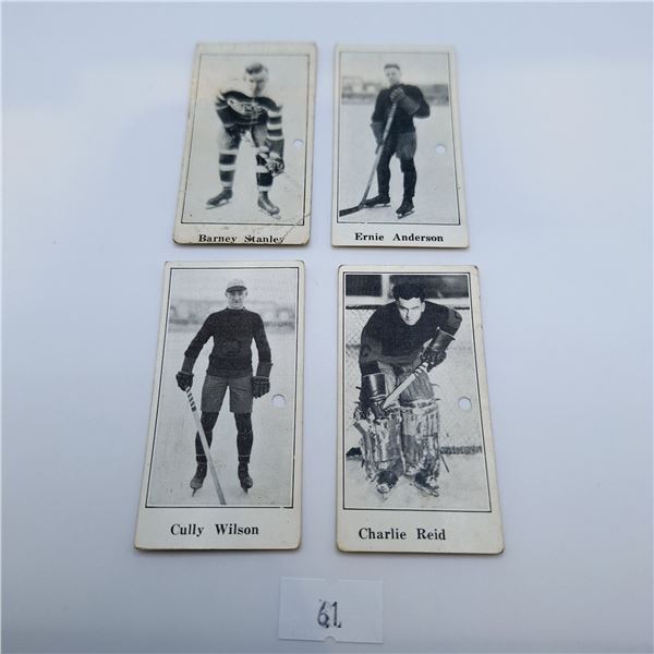 1923/24 Paulin's Candy Hockey Cards Set of 4