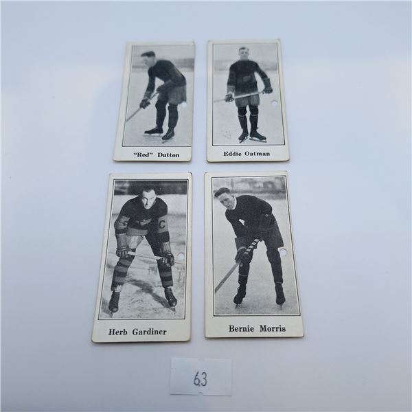 1923/24 Paulin's Candy Hockey Cards Set of 4