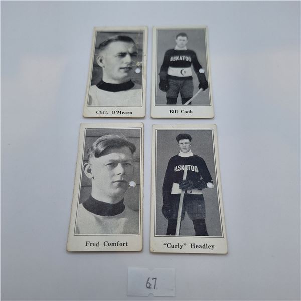 1923/24 Paulin's Candy Hockey Cards Set of 4