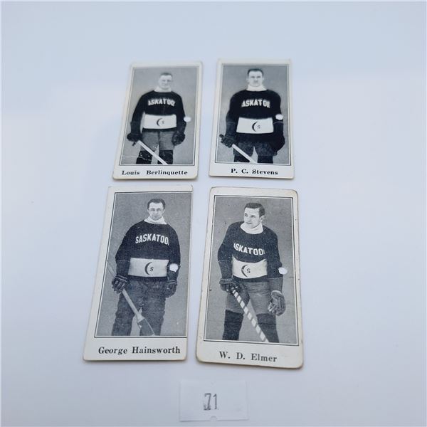 1923/24 Paulin's Candy Hockey Cards Set of 4
