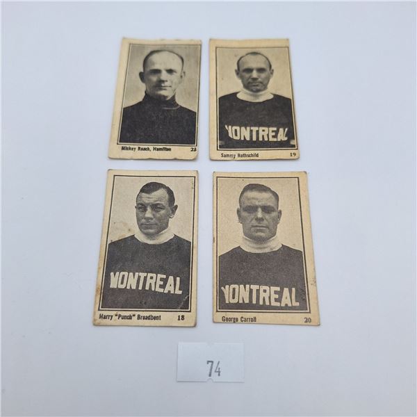 1924/25 Maple Crispette Hockey Cards Set of 4