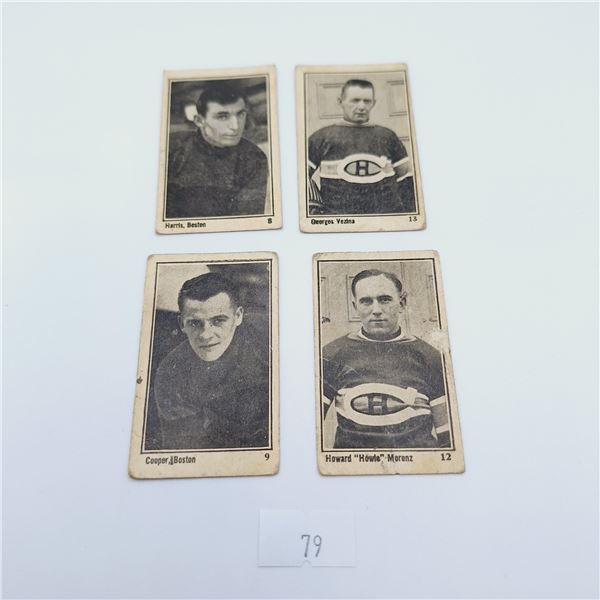 1924/25 Maple Crispette Hockey Cards Set of 4